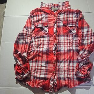 Passport Red Plaid Button Down Shirt